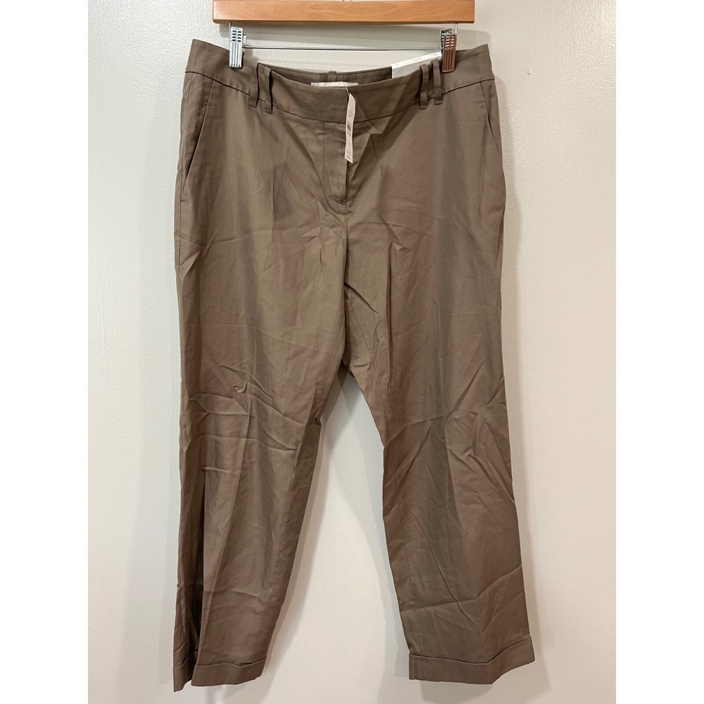 Loft Women's Pants Size 10 Brown Straight Fit